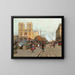 Notre-Dame de Paris vue du quai de Montebello - Eugène Galien-Laloue — gerahmtes Bild an der Wand