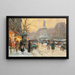 Paris Place de la République unter Regen - Eugène Galien-Laloue — gerahmtes Bild an der Wand