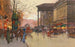 Paris, der Boulevard de la Madeleine am Abend - Eugène Galien-Laloue — Ansicht des Kunstwerks