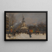 Place de la République (Konflikt des Cas) - Eugène Galien-Laloue — gerahmtes Bild an der Wand