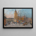 Saint-Germain-des-Prés, Paris - Eugène Galien-Laloue — gerahmtes Bild an der Wand