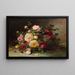Blumenstrauß aus Rosen - Eugène Henri Cauchois — gerahmtes Bild an der Wand