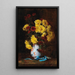 Blumenstrauß aus Astern in einer Vase - Eugène Henri Cauchois — gerahmtes Bild an der Wand