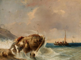 Eugne Isabey - Fishing boat at the seaside.webp