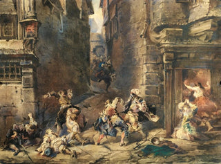 Eugne Isabey - La rixe.webp