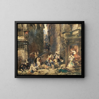 Eugne Isabey - La rixe.webp