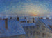 Sonnenaufgang über den Dächern, Stockholm-Motiv - Eugène Jansson — Ansicht des Kunstwerks