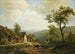 Landschaft mit sanften Hügeln und Vieh, das zu den Feldern geht - Eugène Joseph Verboeckhoven — Ansicht des Kunstwerks