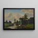 Bauernhoftiere bei einem Bach - Eugène Joseph Verboeckhoven — gerahmtes Bild an der Wand