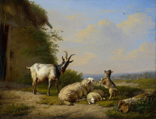 Ziegen und Schafe - Eugène Joseph Verboeckhoven — Ansicht des Kunstwerks