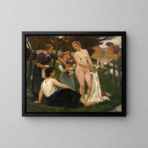 Oasis - Eugène Laermans — gerahmtes Bild an der Wand