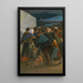 Vers le port - Eugène Laermans — gerahmtes Bild an der Wand