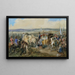 La Cour de Louis XIV en Flandre - Eugène Lami — gerahmtes Bild an der Wand