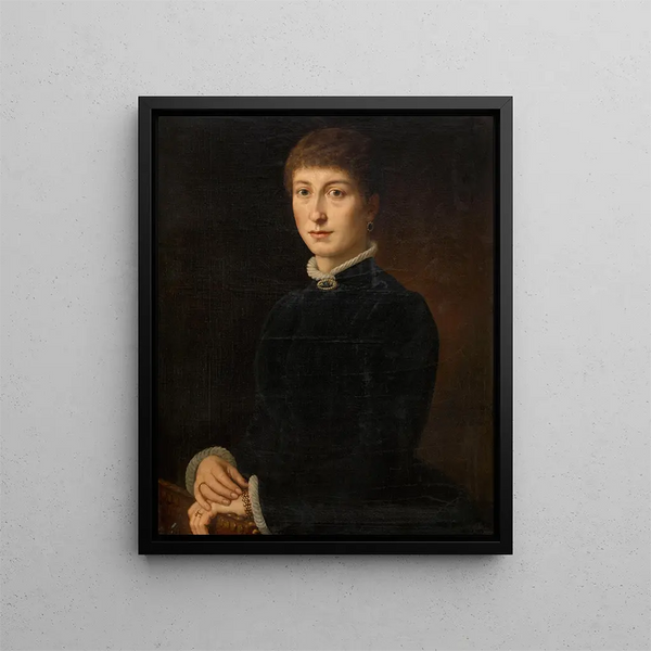 Madame Van Soom - Eugène Siberdt — gerahmtes Bild an der Wand