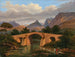 Pont de Battipaglia entre Salerne et près de Naples - Eugène von Guérard — Ansicht des Kunstwerks