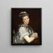 Mädchen mit Kirschen - Eva Gonzalès — gerahmtes Bild an der Wand
