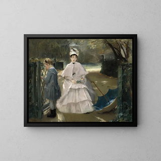 Nourrice und Kind - Eva Gonzalès — gerahmtes Bild an der Wand