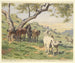 Pferde in einem Feld bei Tivoli - Évart Louis van Muyden — Ansicht des Kunstwerks