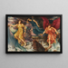 Die Geister des Sturms - Evelyn De Morgan — gerahmtes Bild an der Wand