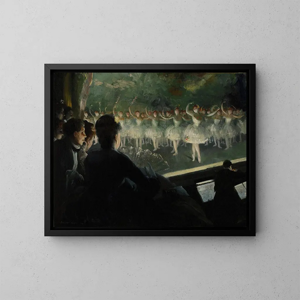 Le Ballet blanc - Everett Shinn — gerahmtes Bild an der Wand