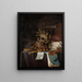 Vanité - Evert Collier — gerahmtes Bild an der Wand