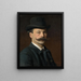 Selbstporträt - Evert Louis van Muyden — gerahmtes Bild an der Wand