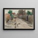 Die Straße von Chambéry, aufgenommen von der Straße von Nizza an der Grenze - F. Seguin — gerahmtes Bild an der Wand