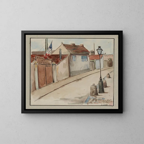 Die Asiles de nuit, Lasile du quai de Valmy n° 107 - F. Seguin — gerahmtes Bild an der Wand