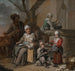 Familie von Bauern in der Nähe eines Brunnens - Der Meister der Kinderhüte — Ansicht des Kunstwerks