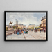 Eine lebendige Tages auf der Pont Neuf Paris - Fausto Giusto — gerahmtes Bild an der Wand