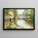 Vue d'Emirgan, Istanbul - Fausto Zonaro — gerahmtes Bild an der Wand