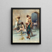 Hamam, das Bad - Fausto Zonaro — gerahmtes Bild an der Wand