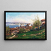 Istanbul-Gemälde an den Hängen von Şehzadebaşı - Fausto Zonaro — gerahmtes Bild an der Wand