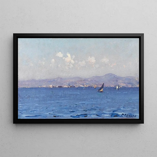 Fausto Zonaro - Sailing Boats In The Aegean.webp