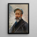 Selbstporträt - Fausto Zonaro — gerahmtes Bild an der Wand