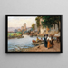 Promenade du dimanche à Göksu - Fausto Zonaro — gerahmtes Bild an der Wand