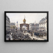 Promenades sur les Boulevards cortège officiel lors des fêtes Franco-Russes Paris le 20 octobre 1893 - Fédor Hoffbauer — gerahmtes Bild an der Wand