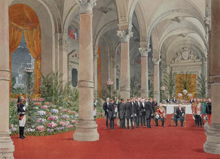 Fdor Hoffbauer - Rception du roi dAngleterre Edouard VII par le prsident Loubet lHtel de ville de Paris le 2 Mai 1903.webp