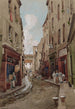 Rue Saint-Médard en 1905 en direction de la rue Mouffetard - Fédor Hoffbauer — Ansicht des Kunstwerks