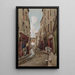 Rue Saint-Médard en 1905 en direction de la rue Mouffetard - Fédor Hoffbauer — gerahmtes Bild an der Wand