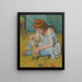 Kinder spielend mit Puppe - Federico Zandomeneghi — gerahmtes Bild an der Wand