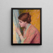 La est neugierig - Federico Zandomeneghi — gerahmtes Bild an der Wand