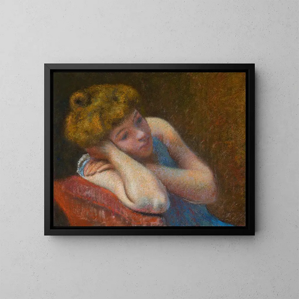 Das Ruhen - Federico Zandomeneghi — gerahmtes Bild an der Wand