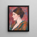 Portrait einer Dame im Profil - Federico Zandomeneghi — gerahmtes Bild an der Wand