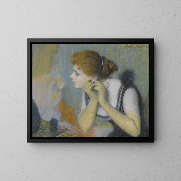 Die Perle - Federico Zandomeneghi — gerahmtes Bild an der Wand