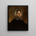 Portrait einer Frau mit Spitzenhut - Feliks Pęczarski — gerahmtes Bild an der Wand