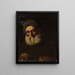 Studie eines Mannes, der Pfeife raucht - Feliks Pęczarski — gerahmtes Bild an der Wand