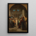 Jesus bei den Ärzten - Felix-Henri Giacomotti — gerahmtes Bild an der Wand