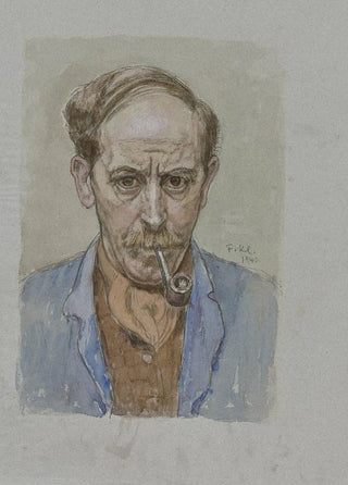 Felix Klipstein - Selfportrait with pipe.webp