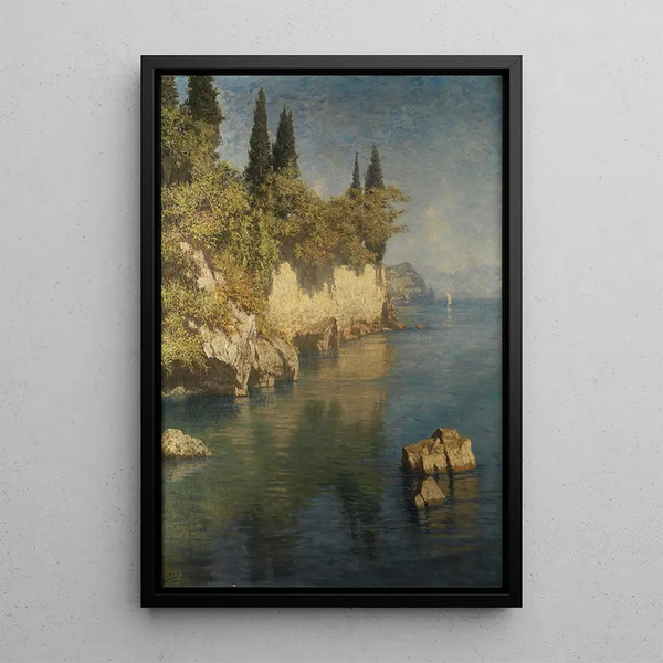 Felix Possart - Blick auf das Felsenufer des Comer Sees.webp